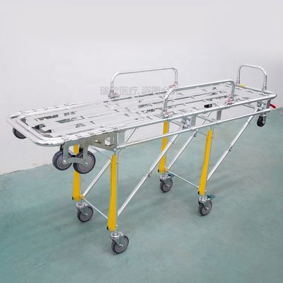 Aluminium legering opvouwbare ambulance stretcher oranje chirurgische stretcher
