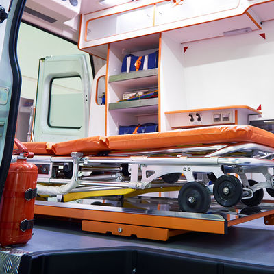 Aluminium legering opvouwbare ambulance stretcher oranje chirurgische stretcher