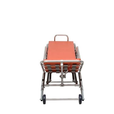 Klasse I verstelbare brancard Oranje auto-laadbare brancard met IV-pool