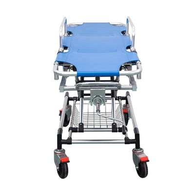 Blauwe ambulance-steetbed Aluminium legering Medisch steet vervoer