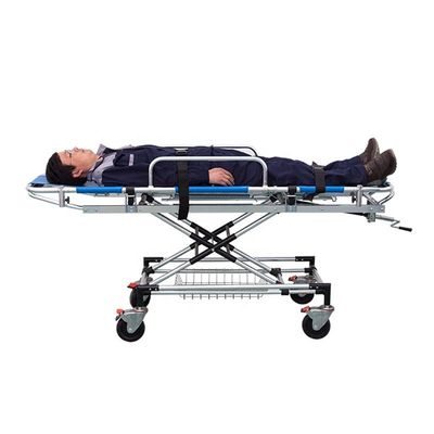 Blauwe ambulance-steetbed Aluminium legering Medisch steet vervoer