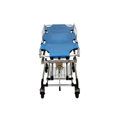 Blauwe ambulance-steetbed Aluminium legering Medisch steet vervoer