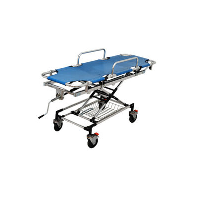 Blauwe ambulance-steetbed Aluminium legering Medisch steet vervoer