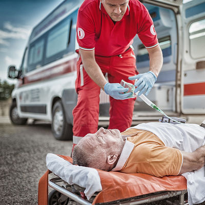 Mobiele ambulance opvouwbare brancard Ems Gurney OEM ambulance trolley
