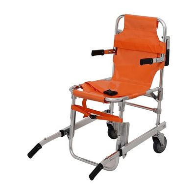 Oranje trappenklimmatie handwiel rolstoel met ligband model voor patiënt