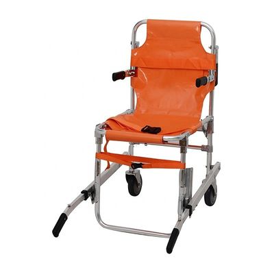 Oranje trappenklimmatie handwiel rolstoel met ligband model voor patiënt