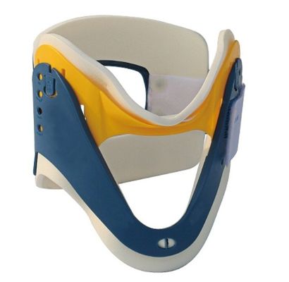 CE Medische verstelbare halsband Blauw Geel Verstelbare halsbeugel