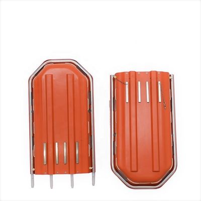 Oranje Rescue Basket Stretcher Eerste Hulp Folding Stokes Basket OEM