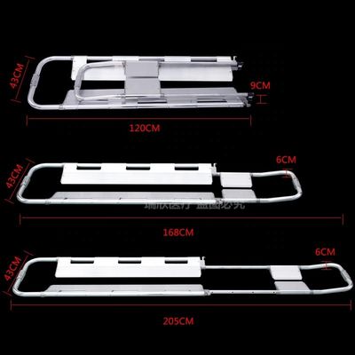 Aluminium legering scoop stretcher voor het verzenden van breuk gewonden onder medische behandeling